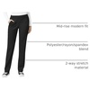 WonderWink Women’s Women’s Knit Waist Cargo Scrub Pant(Black)
