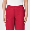 Wonderwork Women’s Pull-on Cargo Scrub Pant(Red)