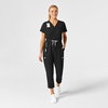 WINK RENEW Women’s Cargo Jogger Scrub Jumpsuit(Black)