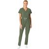 WINK RENEW Women’s Cargo Jogger Scrub Jumpsuit(Olive)