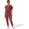 WINK RENEW Women’s Cargo Jogger Scrub Jumpsuit(Ruby)