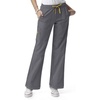 WonderWink Sporty Cargo Scrub Pant, Pewter, XS, Grey