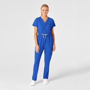 WINK RENEW Women’s Cargo Jogger Scrub Jumpsuit(Royal)