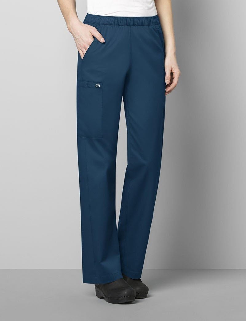 image:imageWINK WonderWORK Womens PullOn Cargo Scrub Pant White 2XS