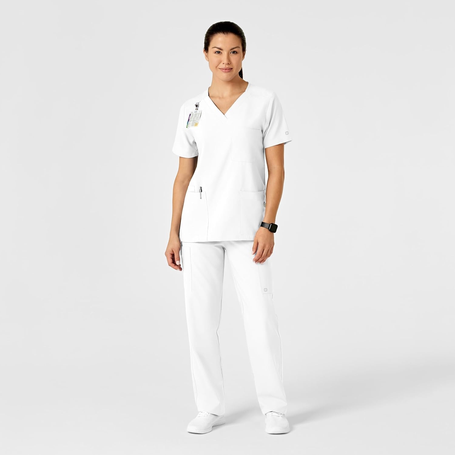 image:imageWink W123 Unisex MultiCargo Scrub PantWhite