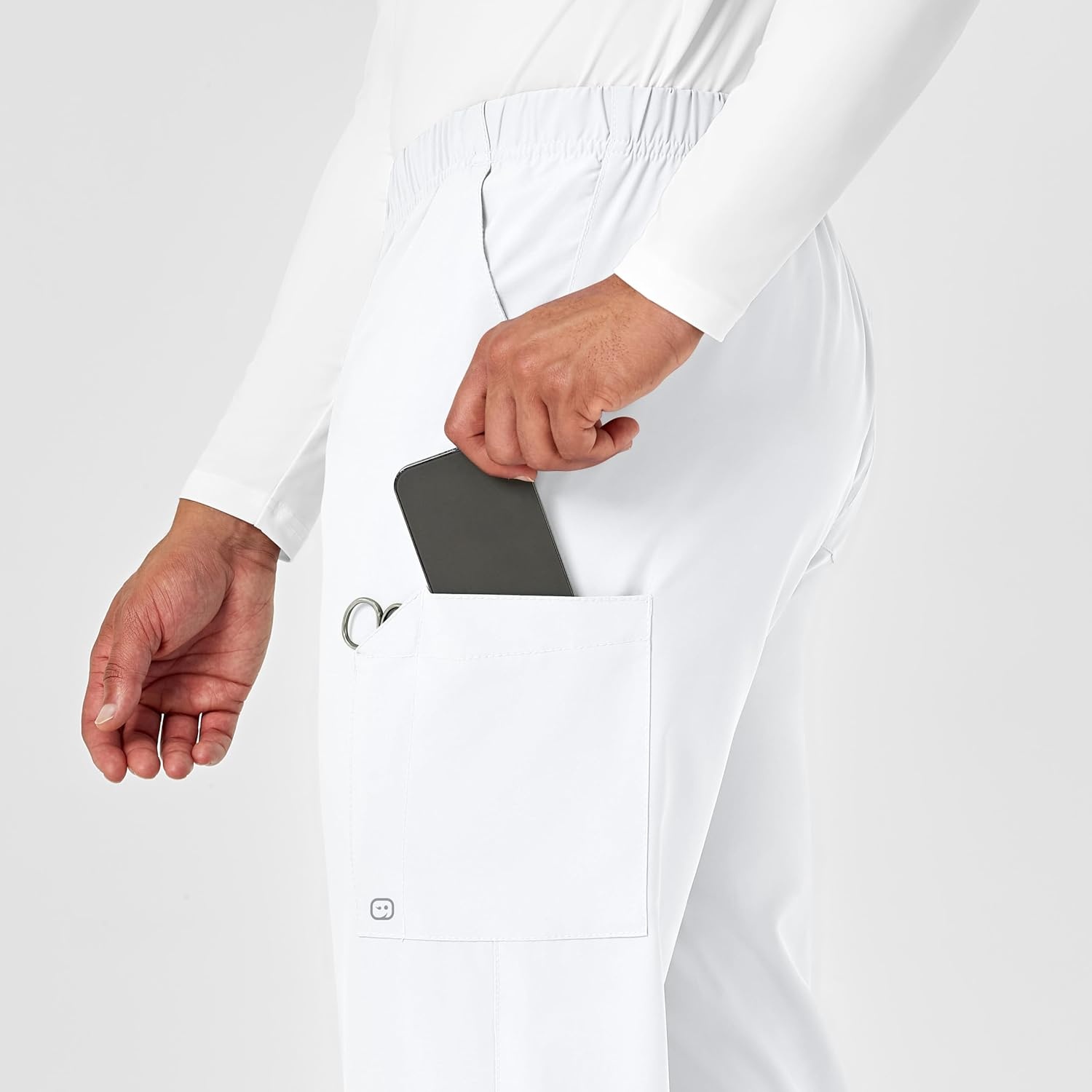 image:imageWink W123 Unisex MultiCargo Scrub PantWhite
