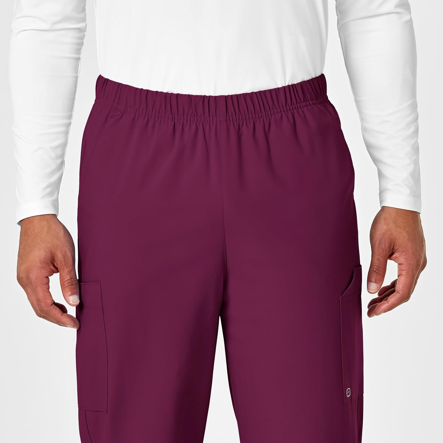 image:imageWink W123 Unisex MultiCargo Scrub PantWine
