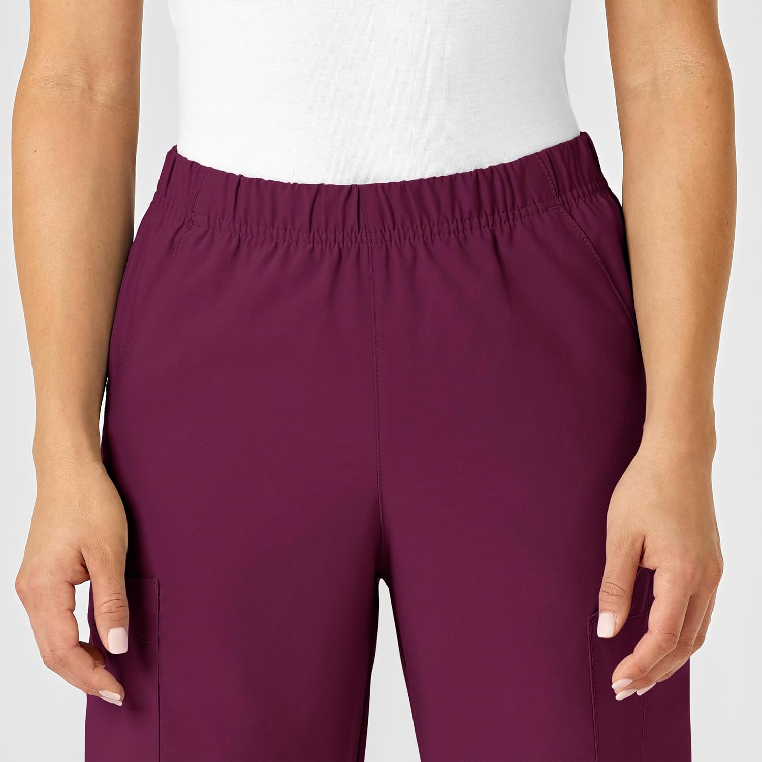 image:imageWink W123 Unisex MultiCargo Scrub PantWine