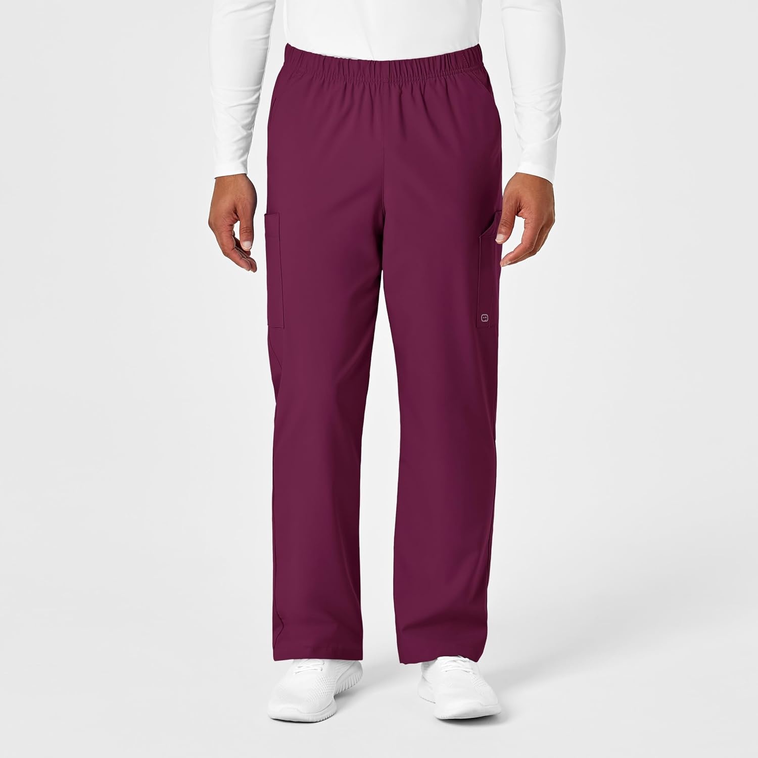 image:imageWink W123 Unisex MultiCargo Scrub PantWine