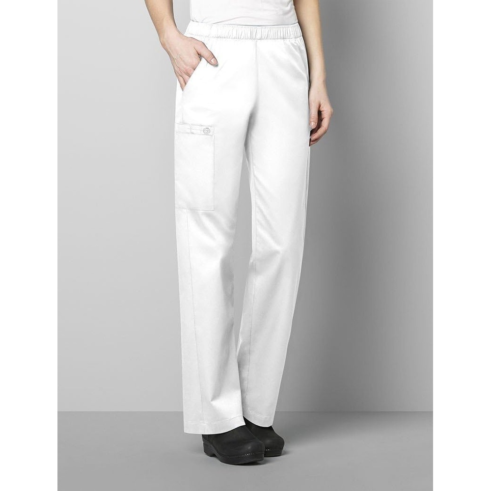 image:imageWINK WonderWORK Womens PullOn Cargo Scrub Pant White 2XS