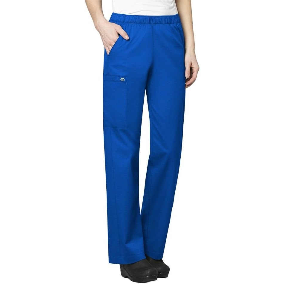 image:imageWink WonderWORK Womens PullOn Cargo Scrub Pant Royal L PET