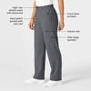 Wink W123 Unisex Multi-Cargo Scrub Pant(Pewter)