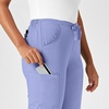 WonderWink W123 Women’s Drawstring Scrub Pant — Ceil Blue, Large Tall