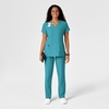 WonderWink W123 Women’s Drawstring Scrub Pant — Teal Blue, Large