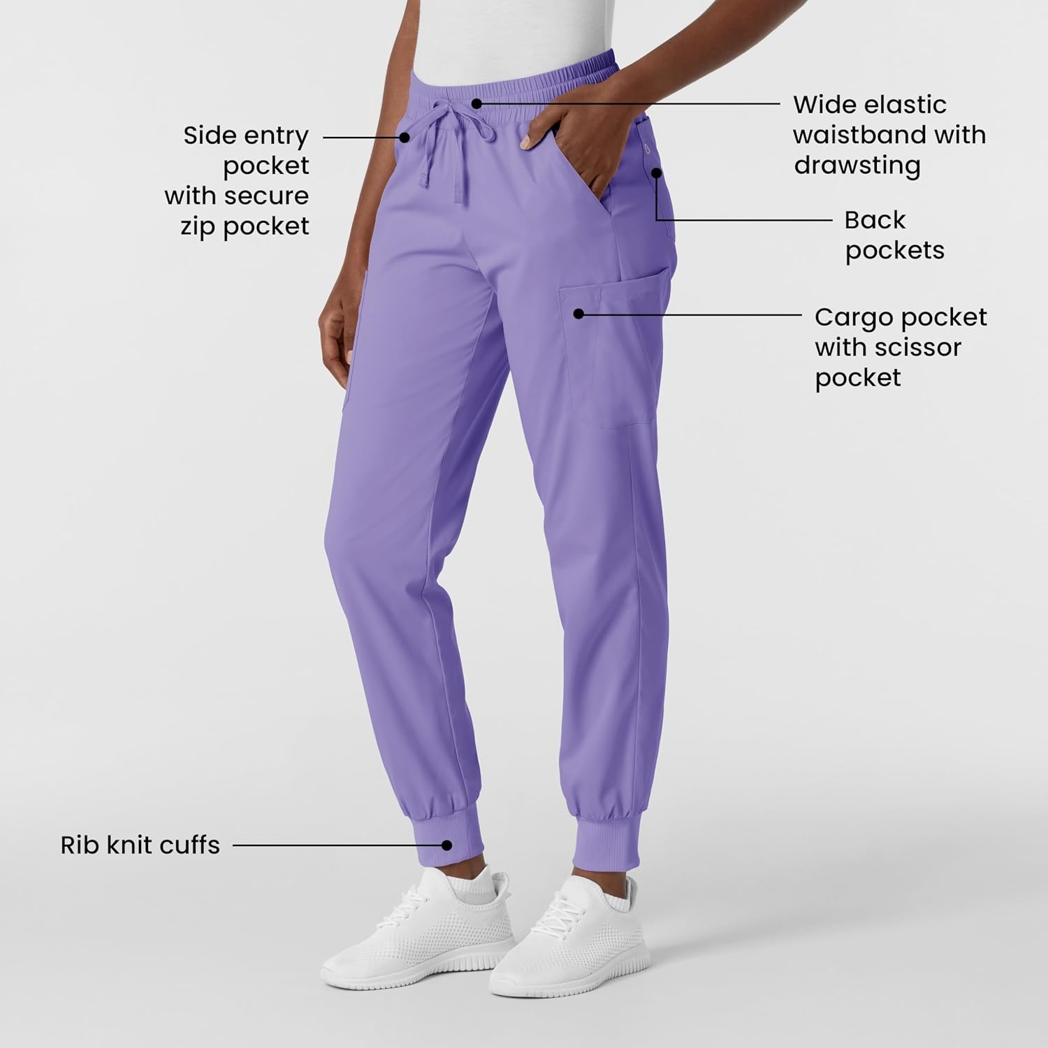 image:imageWink Womens Scrub PantIris Purple
