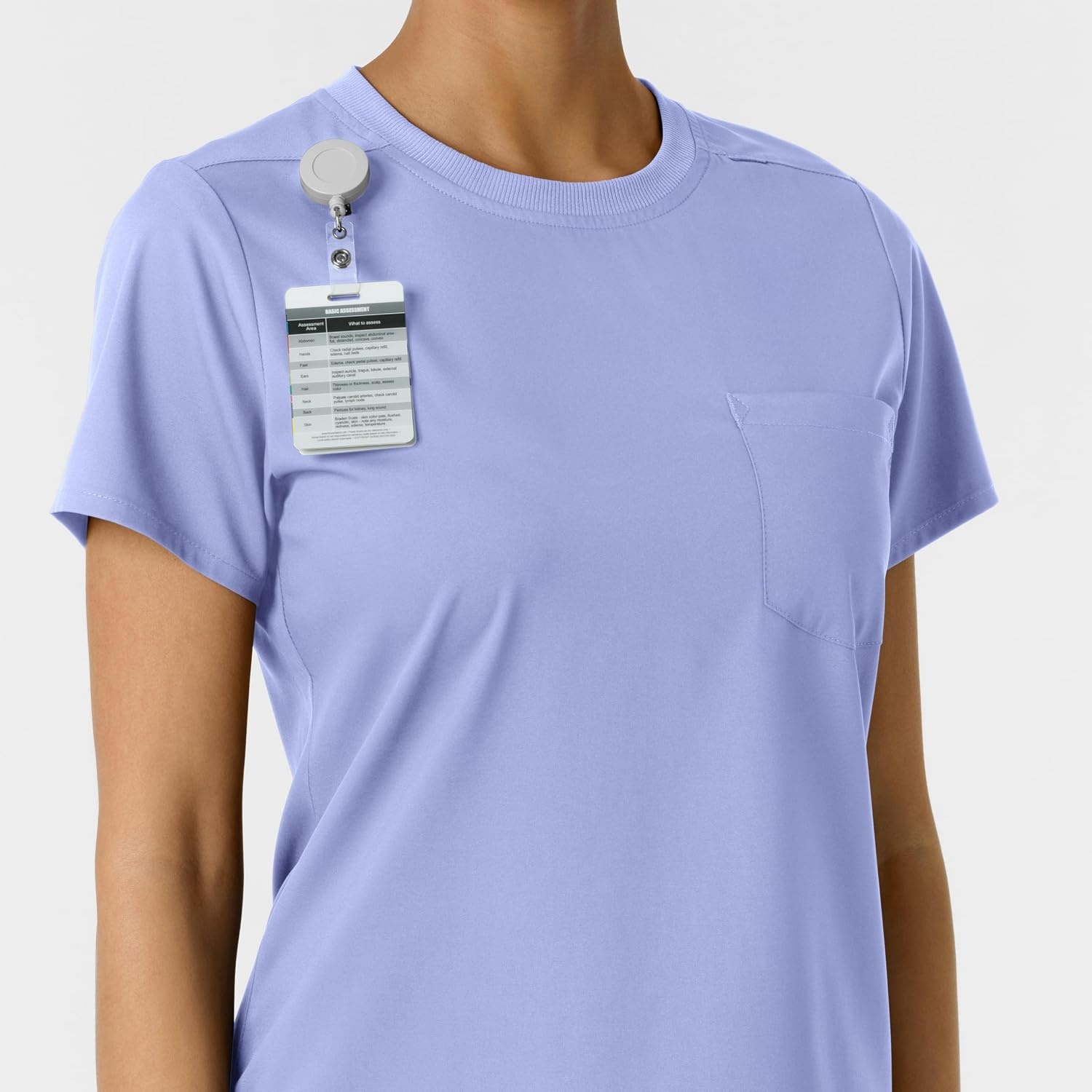 image:imageWink Scrubs for Women Boundless Classic Tee with 1 PocketCeil Blue