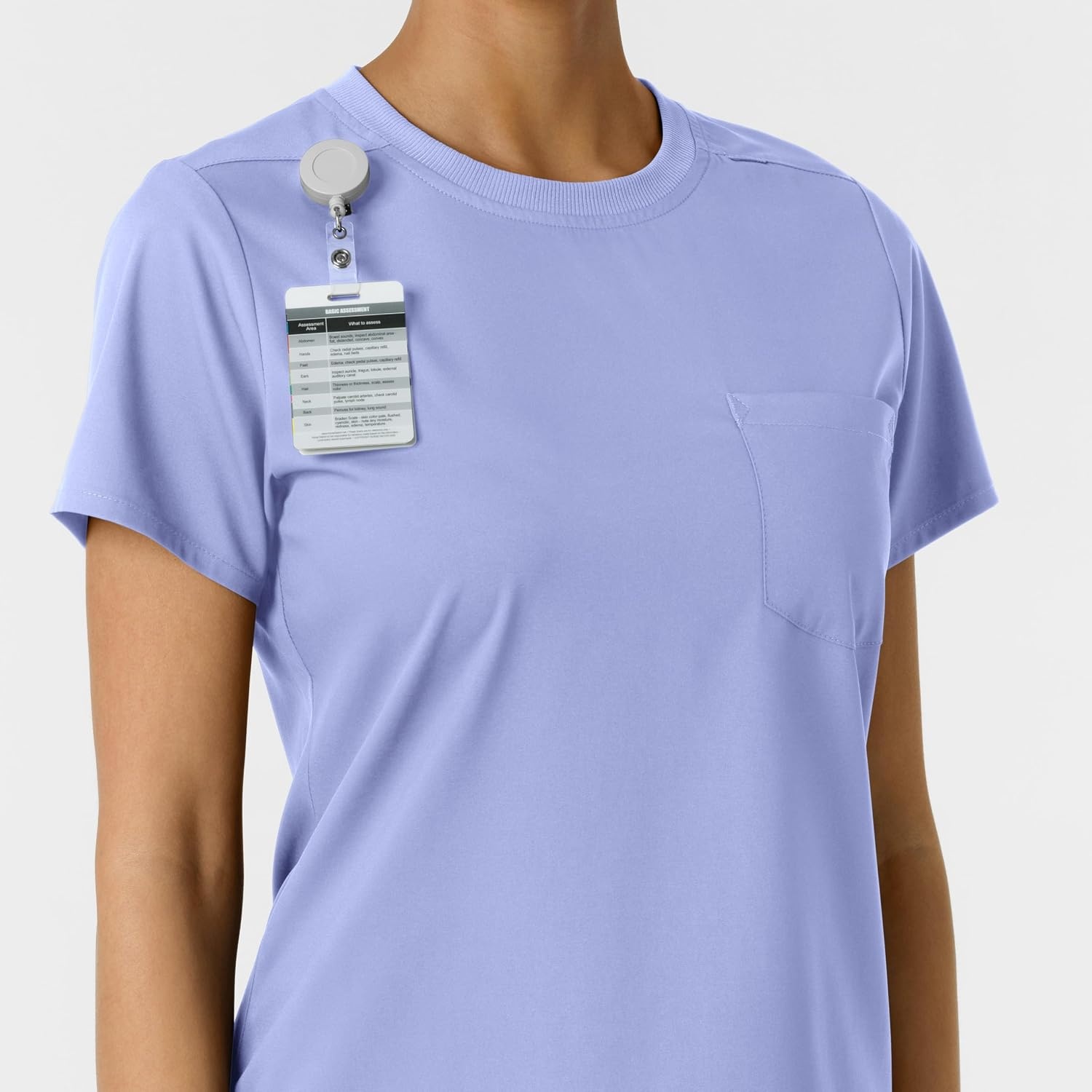 image:imageWink Scrubs for Women Boundless Classic Tee with 1 PocketCeil Blue