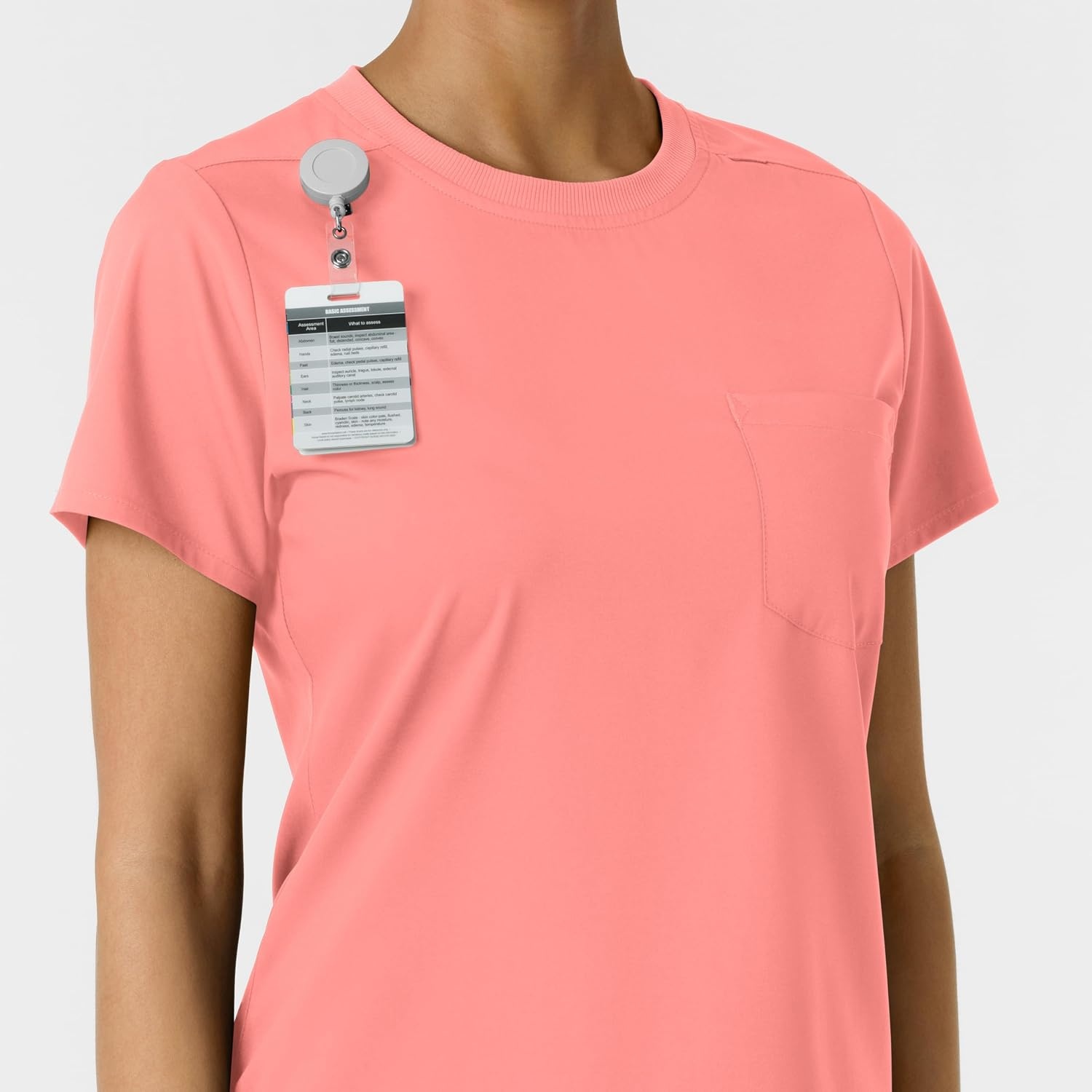 image:imageWink Scrubs for Women Boundless Classic Tee with 1 PocketParadise Pink