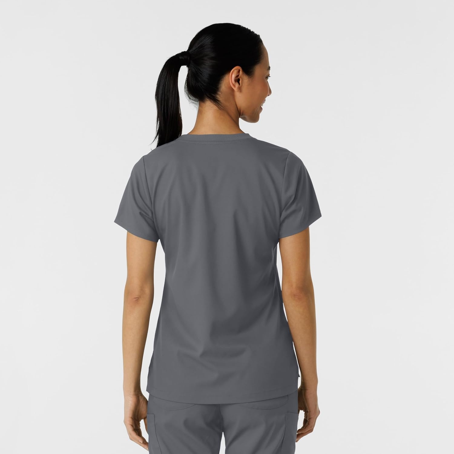 image:imageWink Scrubs for Women Boundless Classic Tee with 1 PocketPewter