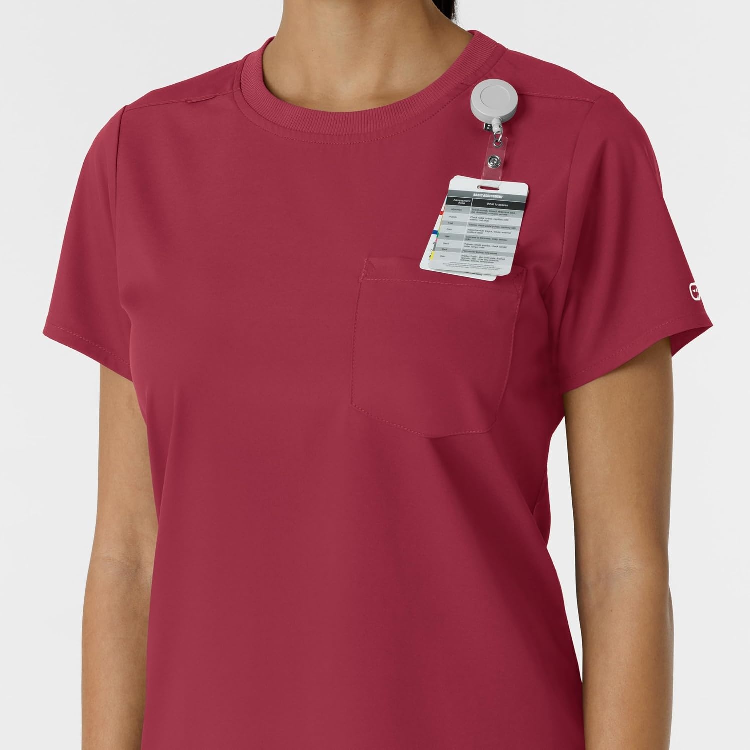 image:imageWink Scrubs for Women Boundless Classic Tee with 1 PocketRuby