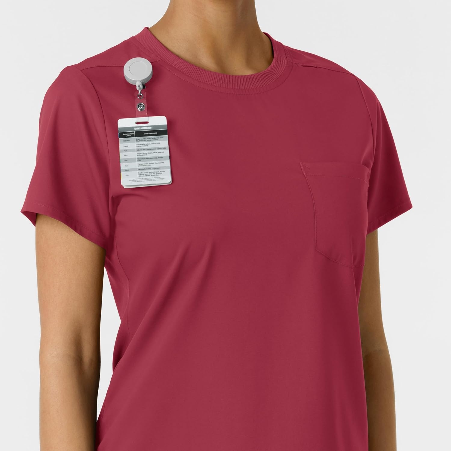 image:imageWink Scrubs for Women Boundless Classic Tee with 1 PocketRuby