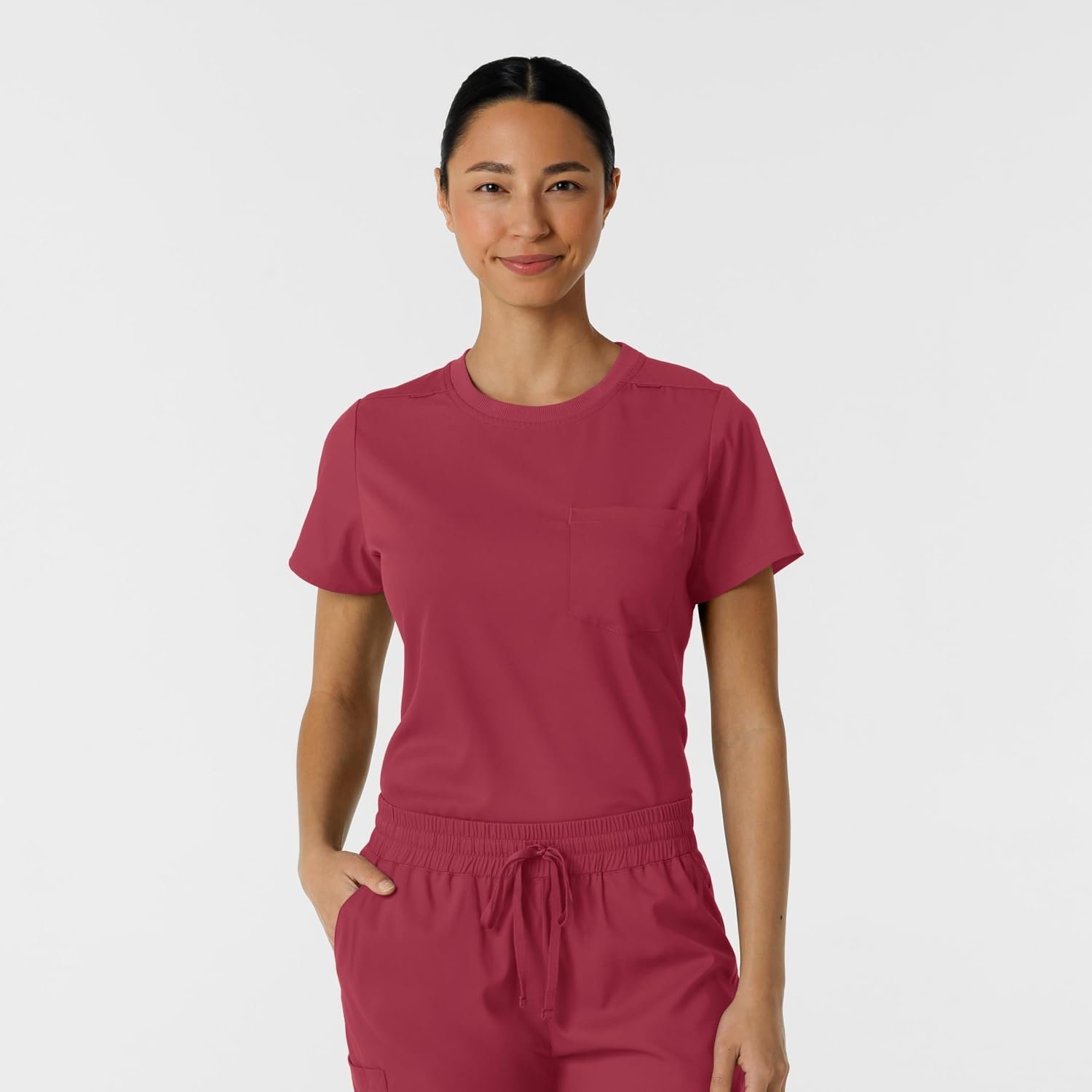 image:imageWink Scrubs for Women Boundless Classic Tee with 1 PocketRuby