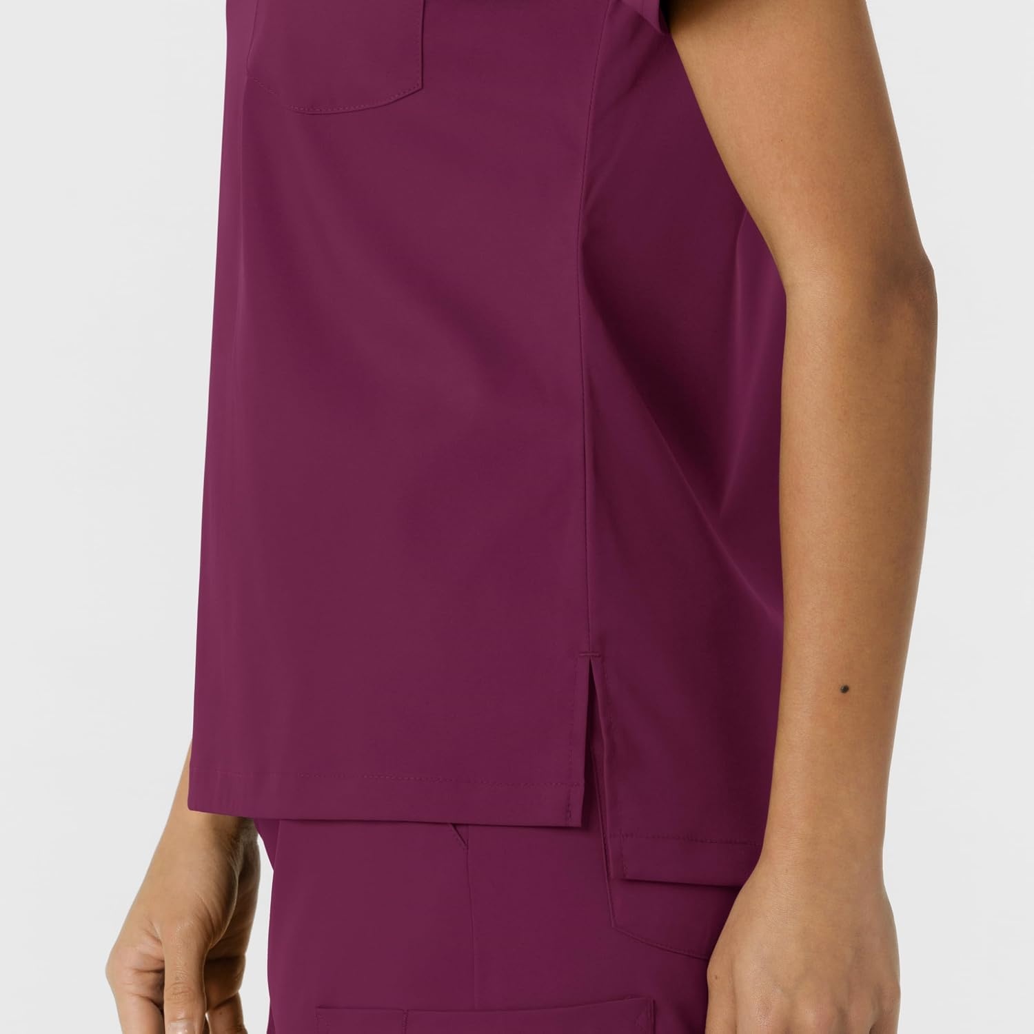 image:imageWink Scrubs for Women Boundless Classic Tee with 1 PocketWine