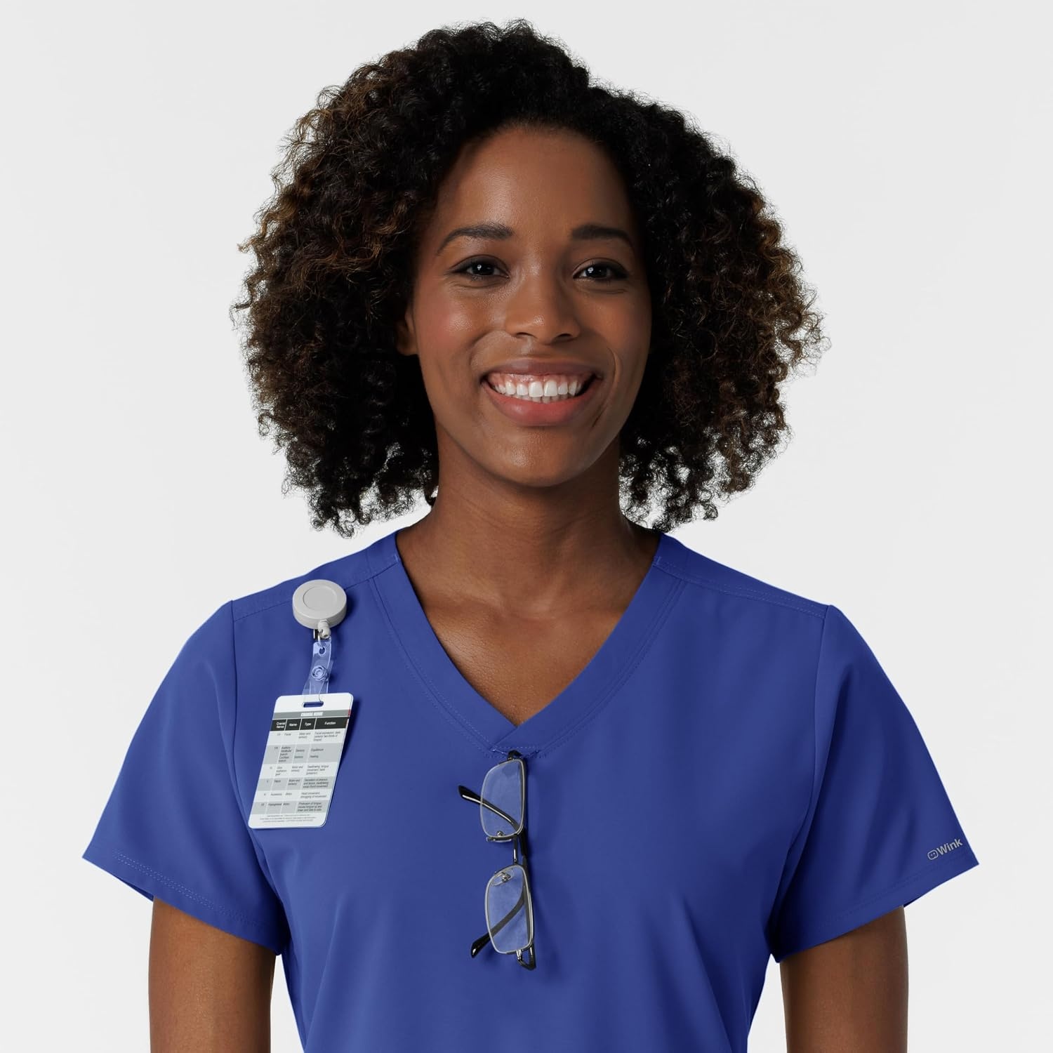 image:imageWonderWink Womens Womens VNeck Scrub TopGalaxy Blue