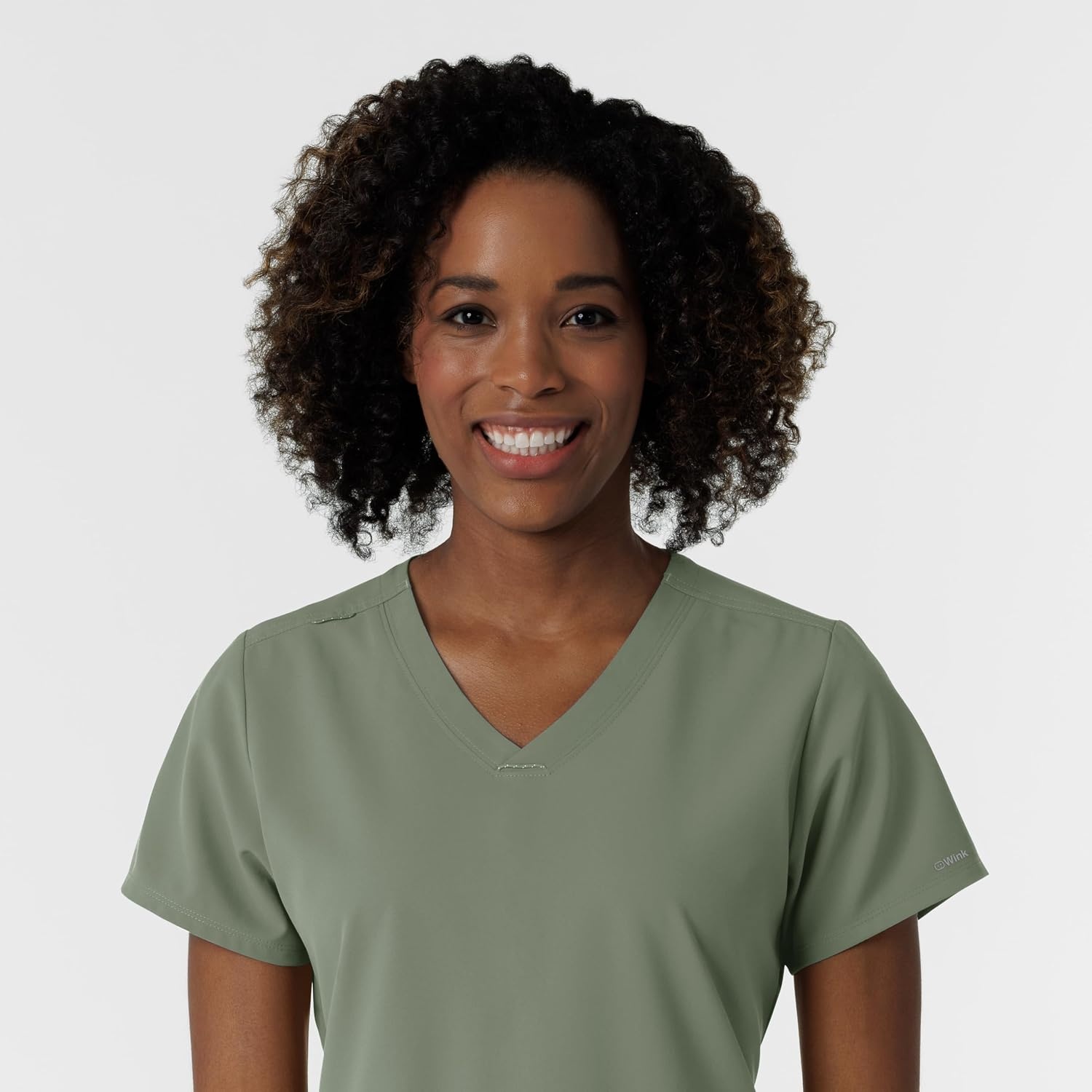 image:imageWonderWink Womens Womens VNeck Scrub TopSage