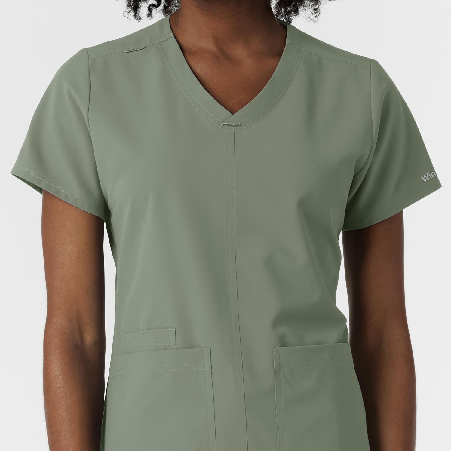 image:imageWonderWink Womens Womens VNeck Scrub TopSage