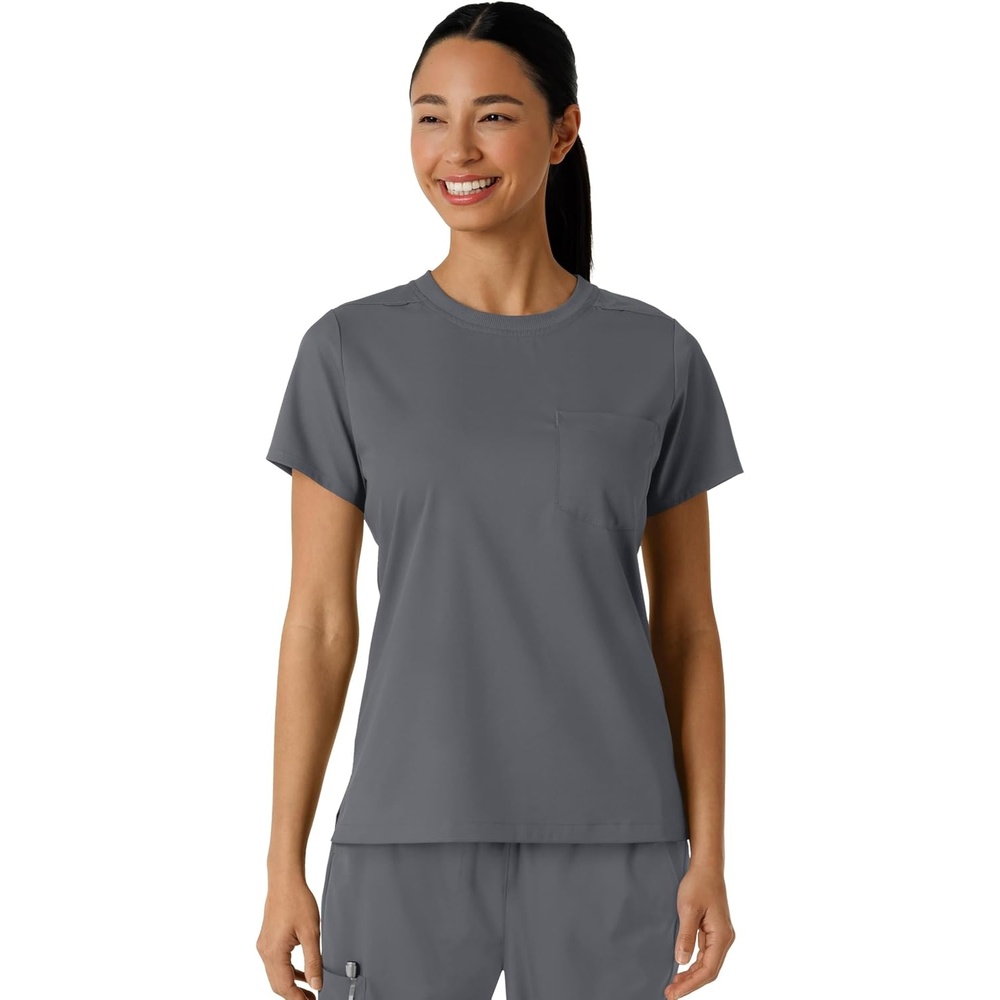 image:imageWink Scrubs for Women Boundless Classic Tee with 1 PocketPewter