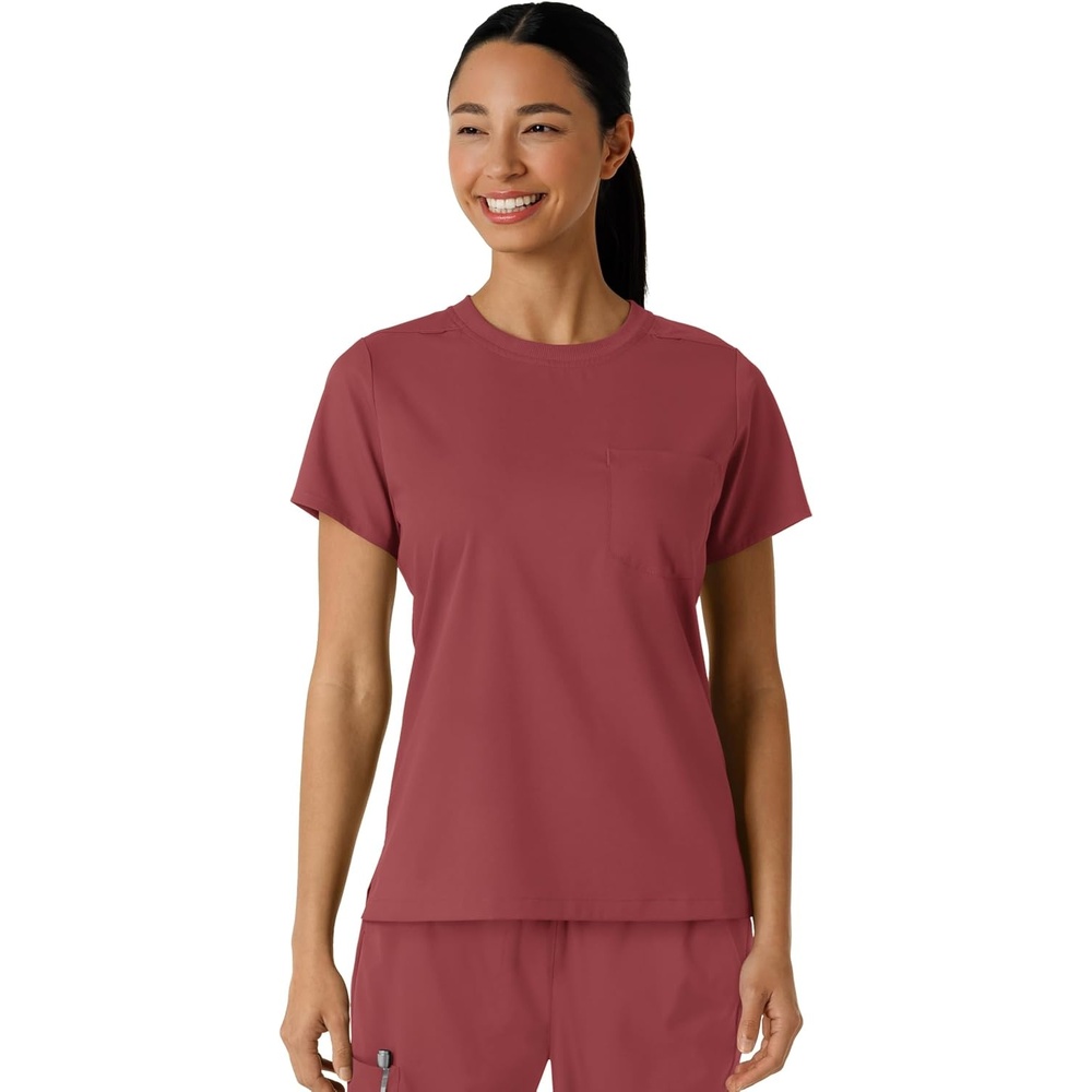 image:imageWink Scrubs for Women Boundless Classic Tee with 1 PocketRuby