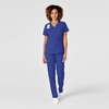 WINK Renew Women’s Mock Wrap Scrub Top(Galaxy Blue)