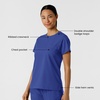 Wink Scrubs for Women, Boundless, Classic Tee with 1 Pocket(Galaxy Blue)