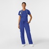 Wink Scrubs for Women, Boundless, Classic Tee with 1 Pocket(Galaxy Blue)
