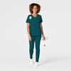 WonderWink Women’s Women’s V-Neck Scrub Top(Caribbean Blue)
