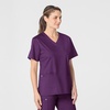 WonderWink Women’s Women’s V-Neck Scrub Top(Eggplant)
