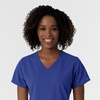 WonderWink Women’s Women’s V-Neck Scrub Top(Galaxy Blue)