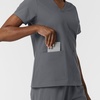WonderWink Women’s Women’s V-Neck Scrub Top(Pewter)
