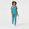 WonderWink Women’s Women’s V-Neck Scrub Top(Teal Blue)