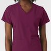 WonderWink Women’s Women’s V-Neck Scrub Top(Wine)