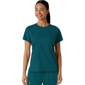 Wink Scrubs for Women, Boundless, Classic Tee with 1 Pocket(Caribbean)
