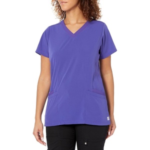 WonderWink Women’s Women’s Flex Back V-Neck Scrub Top(Grape)