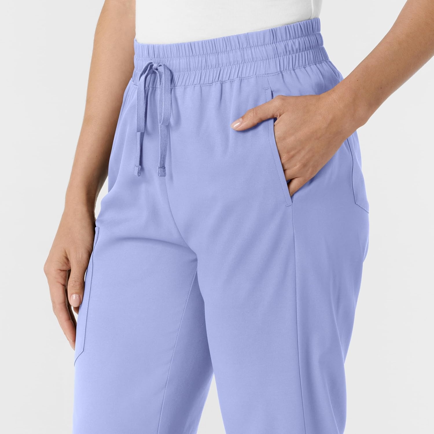 image:imageWINK Boundless Womens Bootcut Scrub Pant Womens Scrub Pant Teal Mid RiseCeil Blue