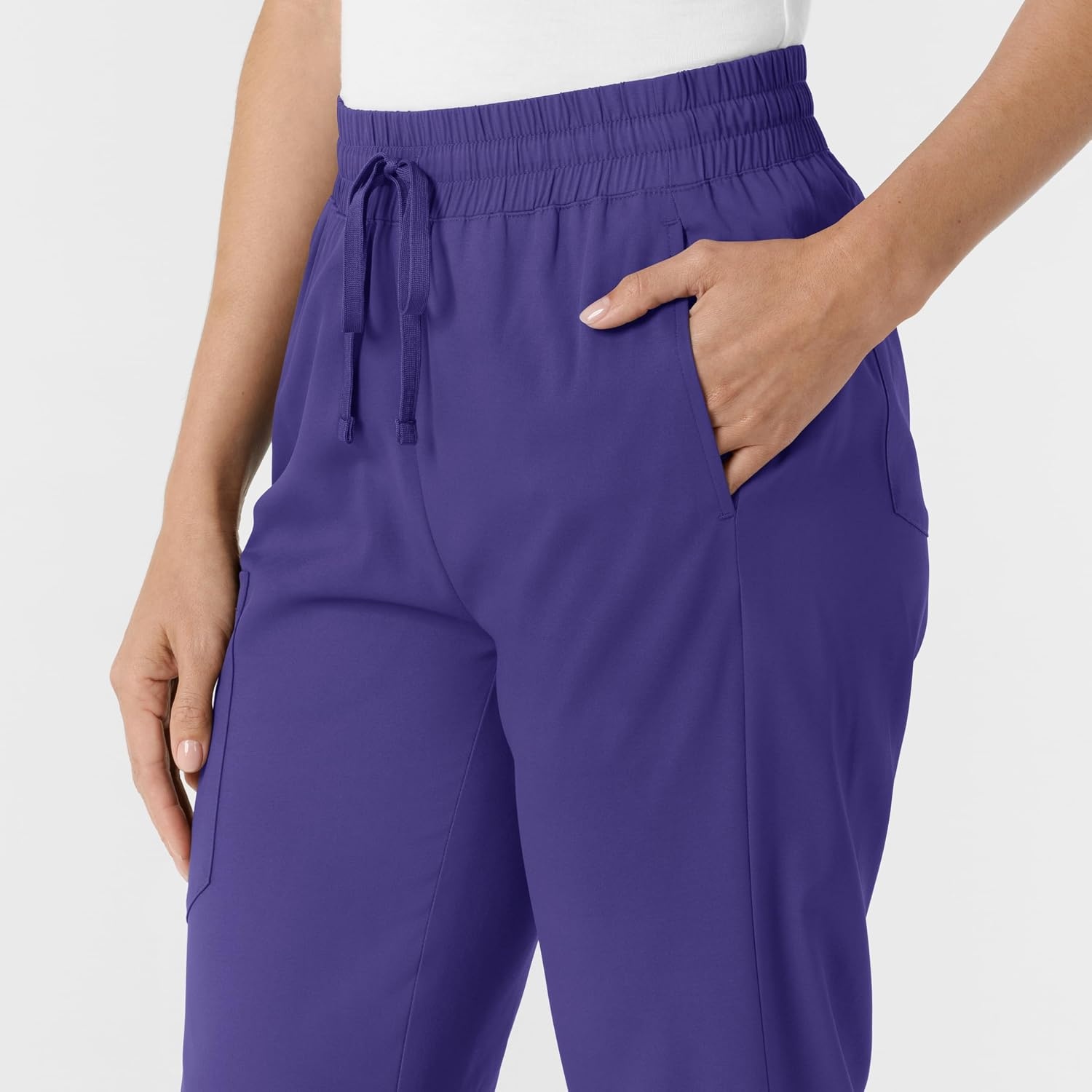 image:imageWINK Boundless Womens Bootcut Scrub Pant Womens Scrub Pant Teal Mid RiseGrape
