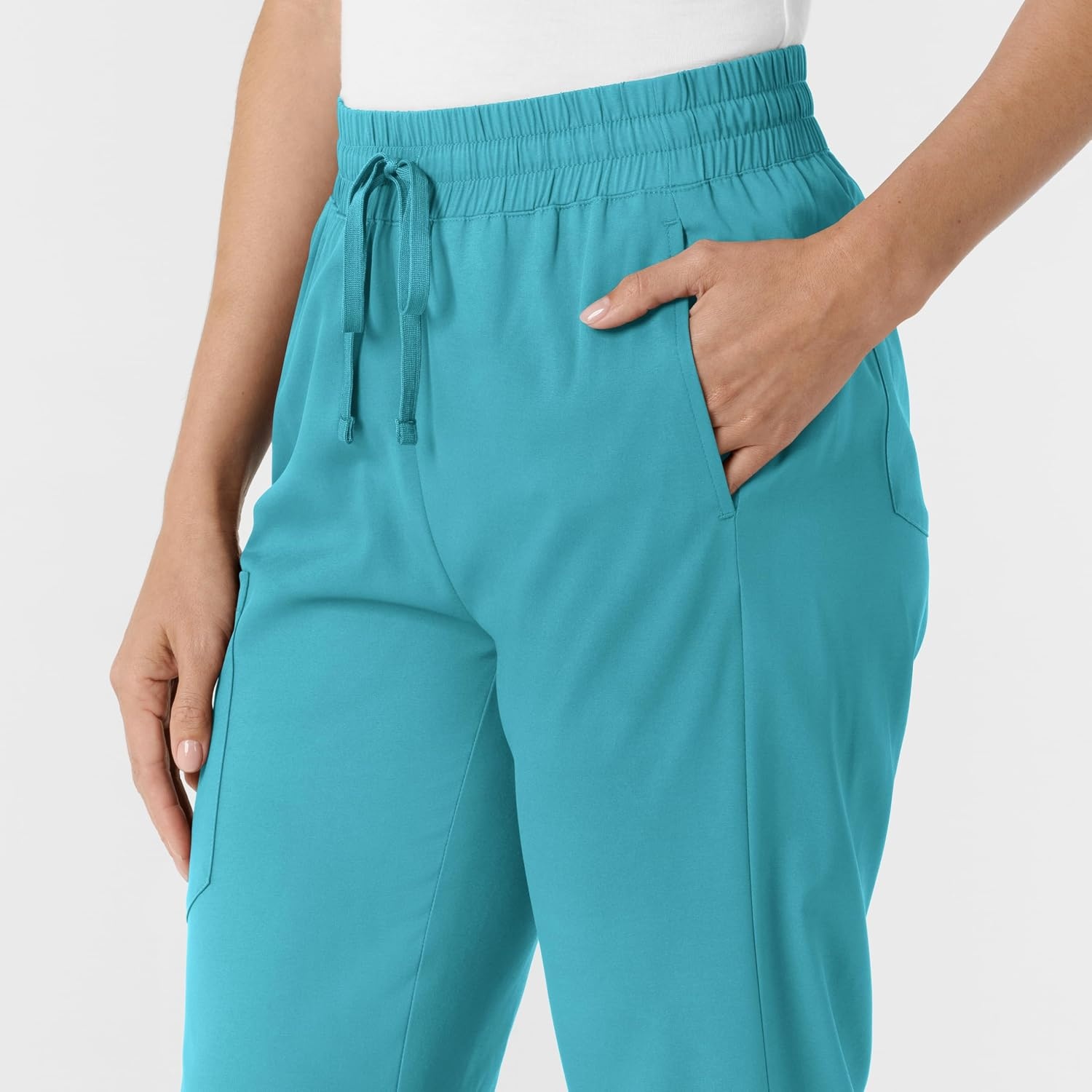 image:imageWINK Boundless Womens Bootcut Scrub Pant Womens Scrub Pant Teal Mid RiseTeal