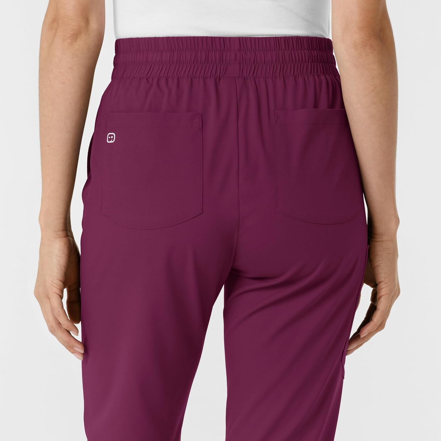 image:imageWINK Boundless Womens Bootcut Scrub Pant Womens Scrub Pant Teal Mid RiseWine
