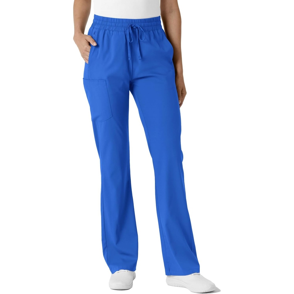 image:imageWINK Boundless Womens Bootcut Scrub Pant Womens Scrub Pant Teal Mid RiseRoyal