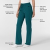 WINK Boundless Women’s Bootcut Scrub Pant | Womens Scrub Pant Teal Mid Rise(Caribbean)