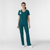 WINK Boundless Women’s Bootcut Scrub Pant | Womens Scrub Pant Teal Mid Rise(Caribbean)